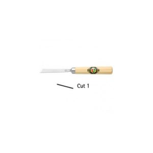 Gubia para Tallado en Madera “Two Cherries” ART.3202 / Hoja de 10 mm – Longitud 90 mm
