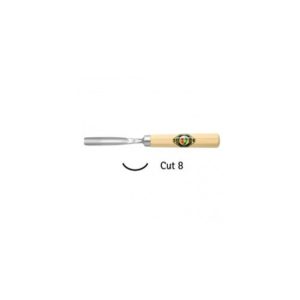Gubia para Tallado en Madera “Two Cherries” ART. 3217 / Hoja de 8 mm – Longitud 90 mm