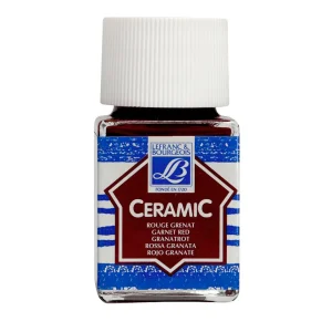 Colore "Ceramic" L&B - Şişe 50ml - ART. 377 Garnet Kırmızı (Rosso Granata)