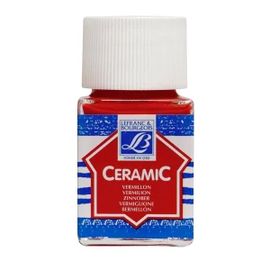 Colore "Ceramic" L&B - Şişe 50ml - ART. 398 Parlak Kırmızı (Vermilyon)